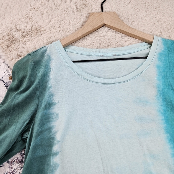 LOGO by Lori Goldstein Fade-Out Tie-Dye Long Sleeve Top US Medium - Picture 3 of 11